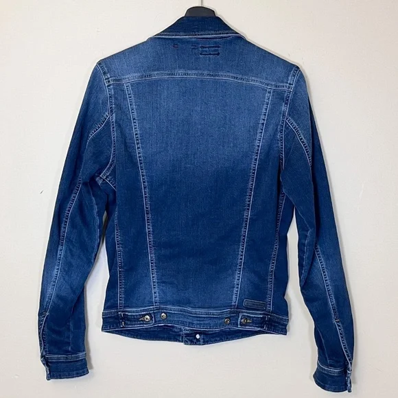 Diesel Elshar JoggJeans Stretch Denim Jean Jacket - Men's Size M - Blue - Picture 5 of 12